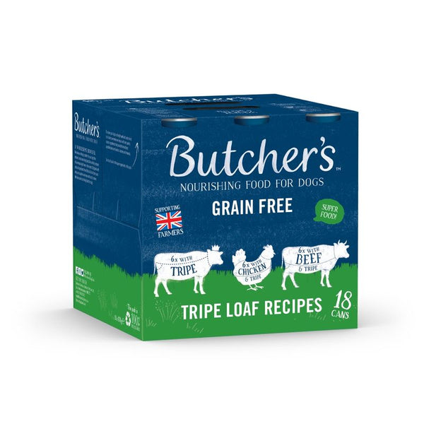Butcher's Grain Free Tripe Loaf Recipes 18 x 400g || Butcher's || view 1