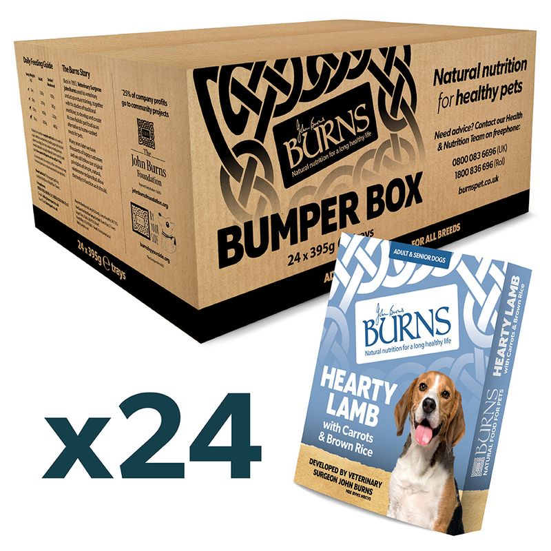 Burns Hearty Lamb, Vegetables & Brown Rice 12 x 150g || Burns || view 4