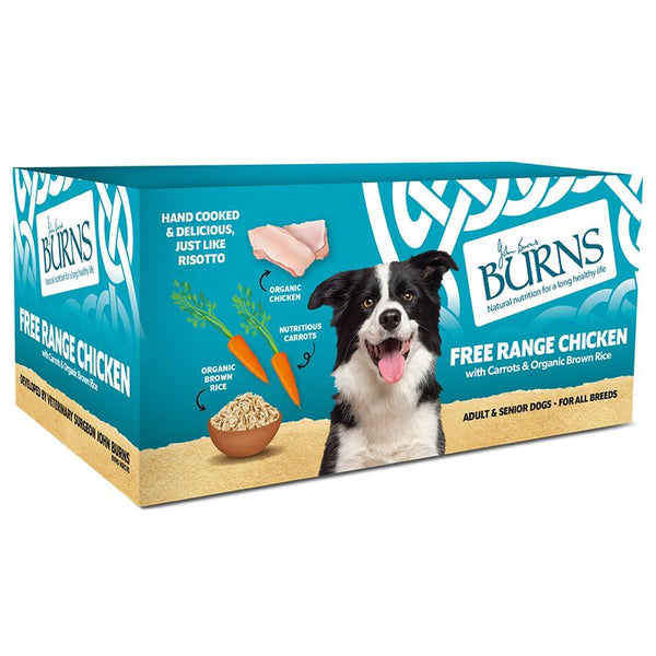 Burns Free Range Chicken with Carrots & Organic Brown Rice 12 x 150g || Burns || view 1