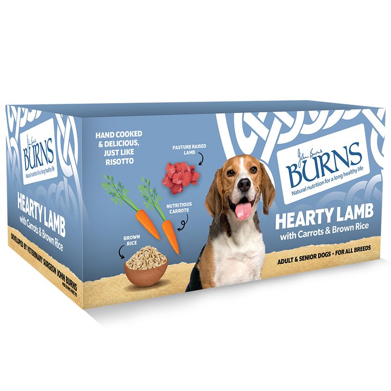 Burns Hearty Lamb, Vegetables & Brown Rice 12 x 150g || Burns || view 2