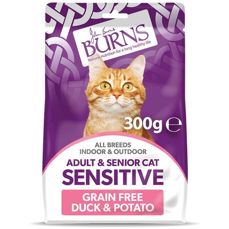 Burns Adult & Senior Cat Sensitive Grain-Free Duck & Potato || Burns || view 13