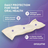 Orozyme: Daily protection for oral health, helps prevent plaque, supports stronger gums and ensures a cleaner mouth and fresher breath.