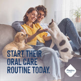 Text in image: Start their oral care routine today. Plaqtiv+ oral care with Xpersiv.