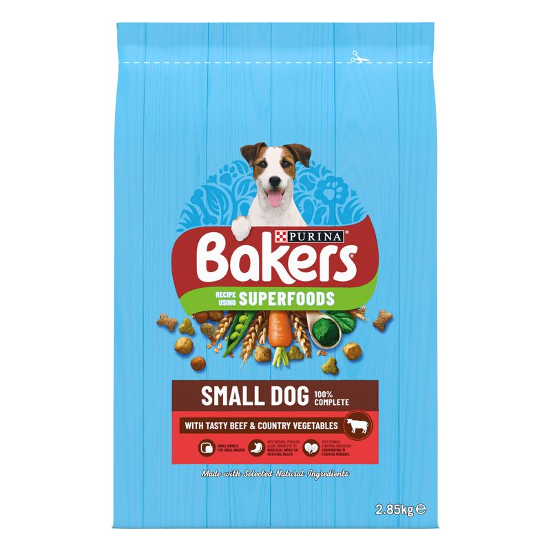 Bakers Adult Small Dog with Tasty Beef & Country Vegetables || Bakers || view 2