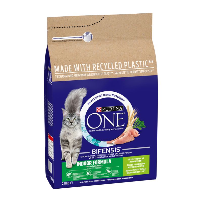 PURINA ONE Indoor Formula Turkey & Whole Grains Dry Cat Food || Purina One || view 5