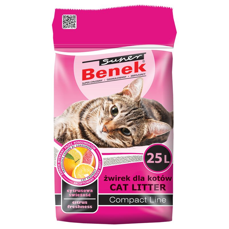 Super Benek Compact Citrus Freshness Cat Litter || undefined || view 2