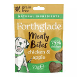 Forthglade Meaty Bites chicken and apple, 75% chicken, grain free, natural ingredients, 70g pack