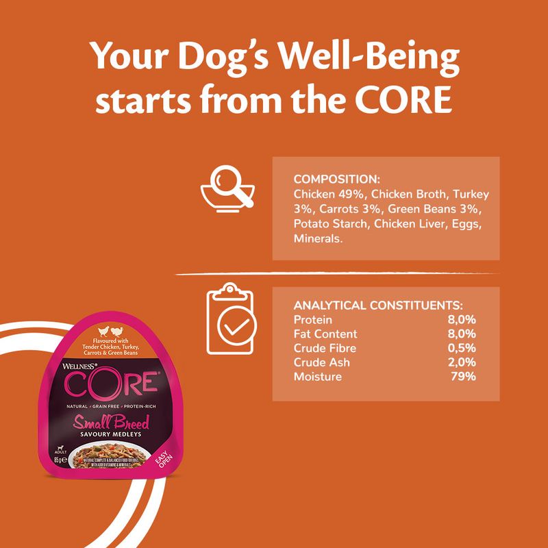 Wellness Core Small Adult Savoury Medleys Farmer Selection Wet Dog Food || Wellness Core || view 3