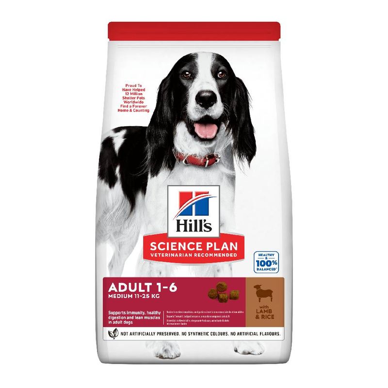 Hill's Science Plan Adult 1-6 Medium with Lamb & Rice || Hill's Science Plan || view 1