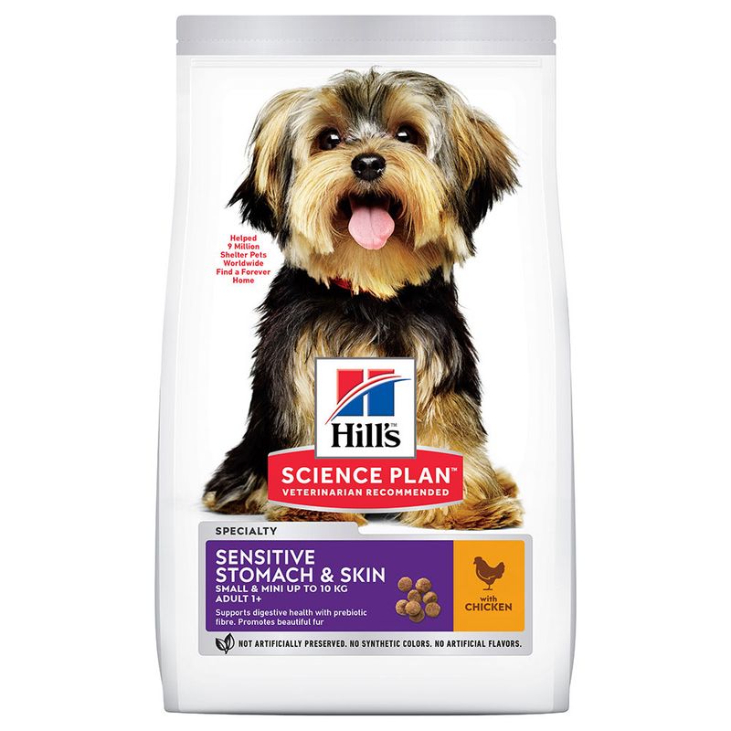 Hill’s Science Plan Adult 1+ Sensitive Stomach & Skin Small & Mini Chicken || Hill's Science Plan || view 1