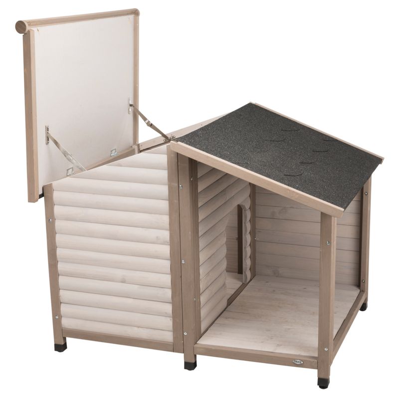 Trixie Natura Log Cabin with Porch Dog Kennel || Trixie Natura || view 4