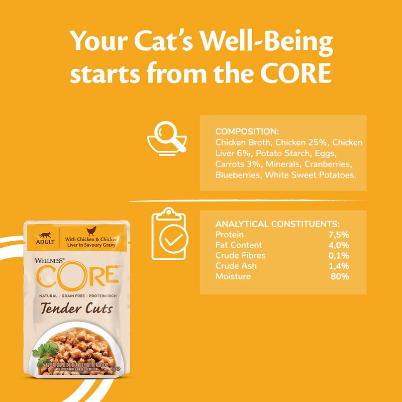 Wellness Core Tender Cuts Adult Wet Cat Food || Wellness Core || view 10