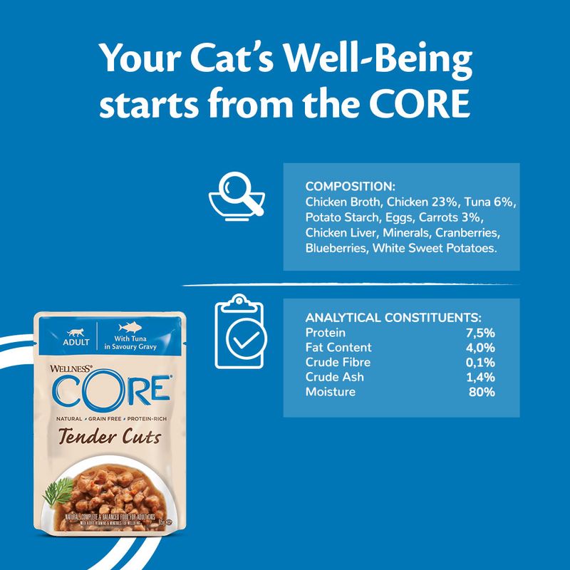 Wellness Core Tender Cuts Adult Wet Cat Food || Wellness Core || view 14