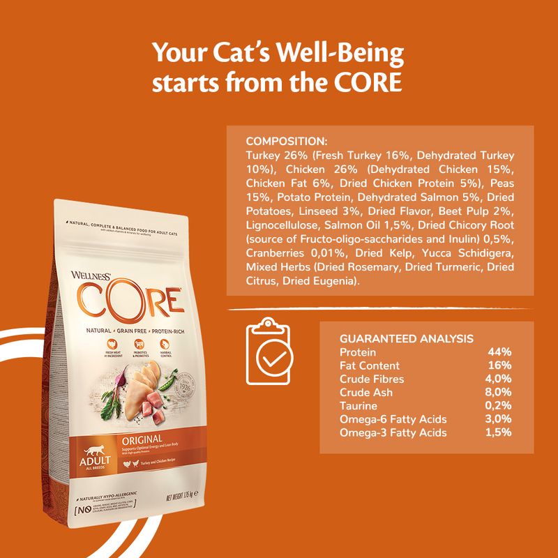 Wellness Core Adult Original Dry Cat Food || Wellness Core || view 4