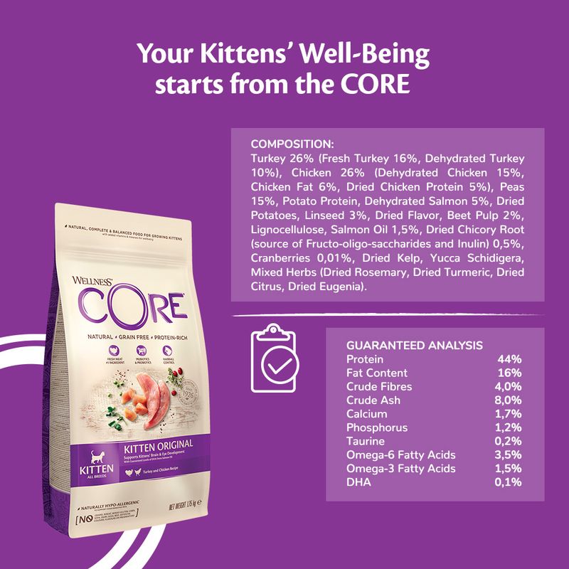 Wellness Core Kitten Original Dry Cat Food || Wellness Core || view 3