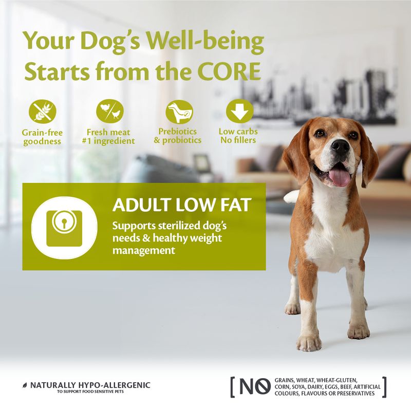 Wellness Core Medium & Large Adult Low Fat Dry Dog Food || Wellness Core || view 2