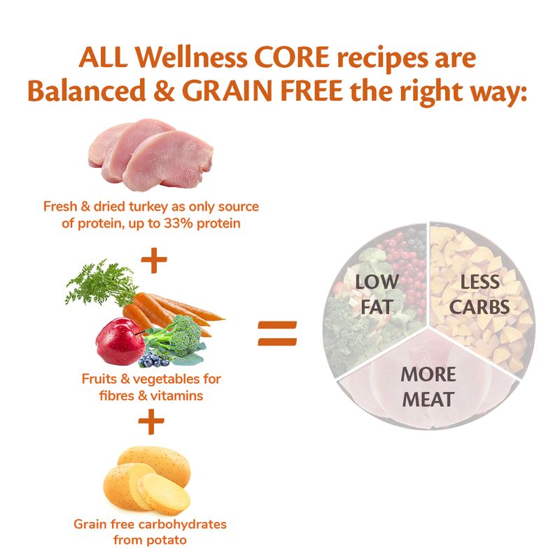 Wellness Core Medium & Large Adult Low Fat Dry Dog Food || Wellness Core || view 4