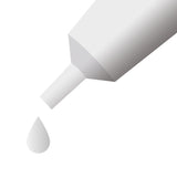 Illustration of a tube dispensing a single drop, indicating liquid application or dosage.