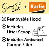 Simon's Cat Hooded Filter Litter Tray
