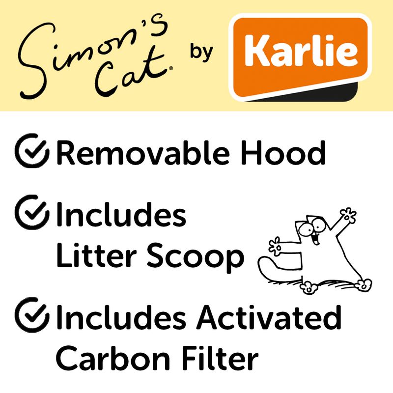 Simon's Cat Hooded Filter Litter Tray