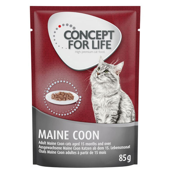 Concept for Life Maine Coon, wet food for adult Maine Coon cats from 15 months, pack size 85g.