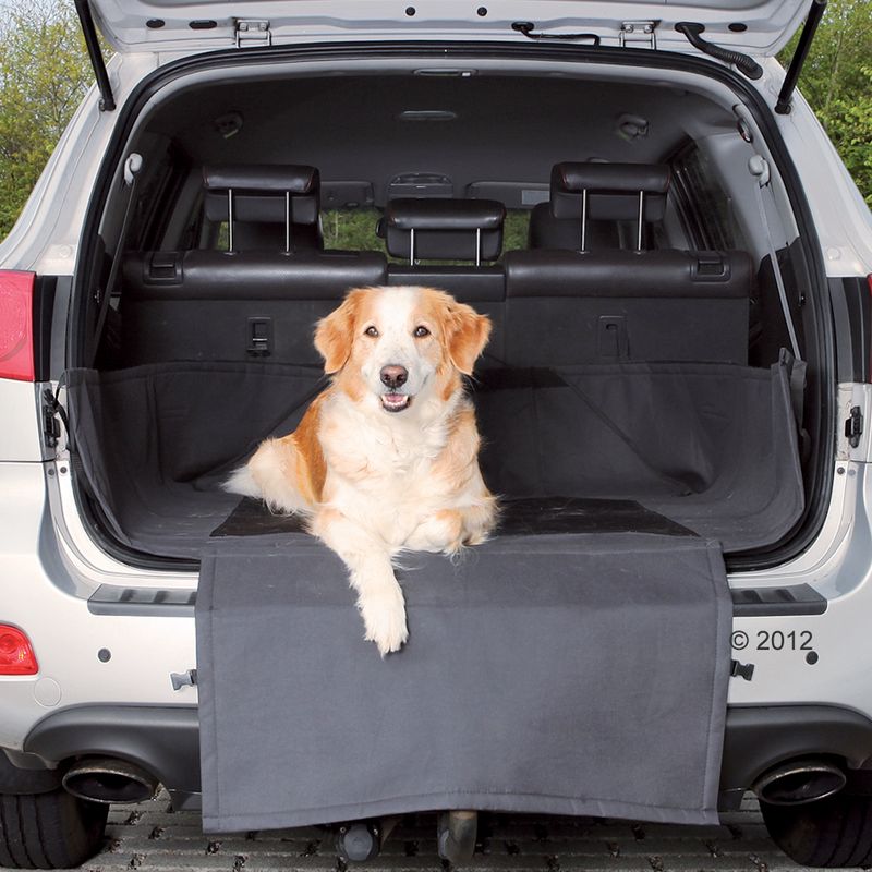Protective cover for a car boot, laid over the loading edge. Suitable for protection against dirt and scratches.