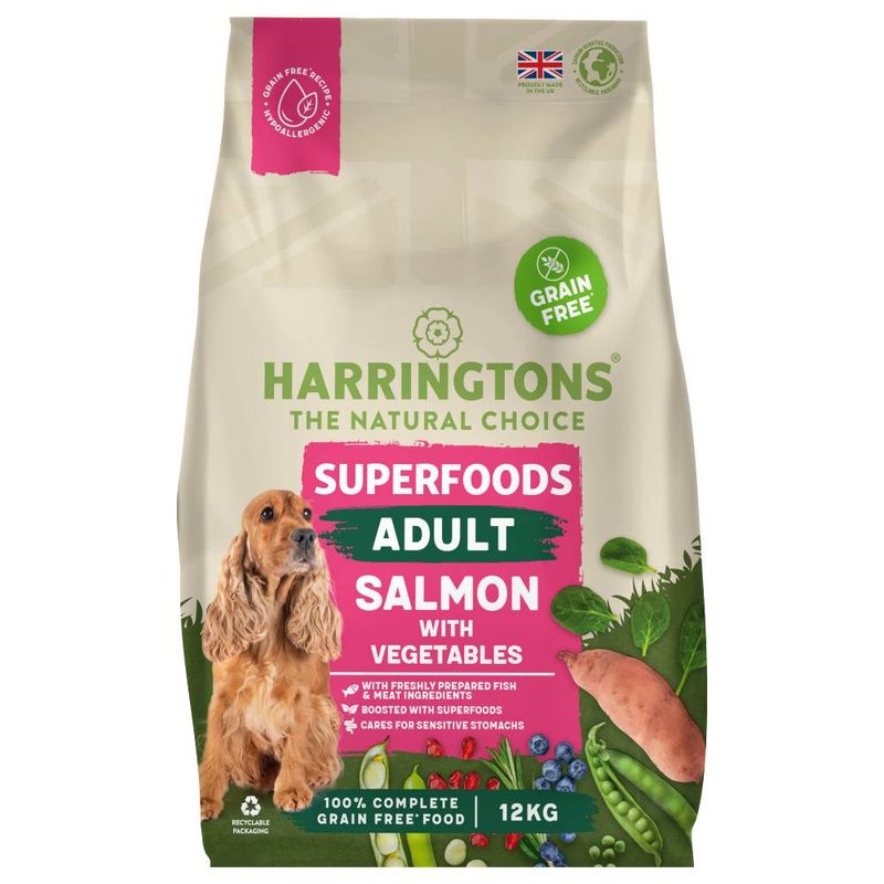 Harringtons Adult Grain Free with Superfoods Dry Dog Food - Salmon || Harringtons || view 1