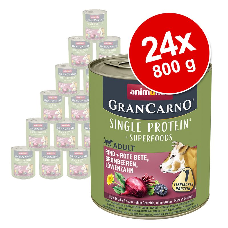 animonda GranCarno Superfoods Adult 24 x 800g || Animonda GranCarno || view 1
