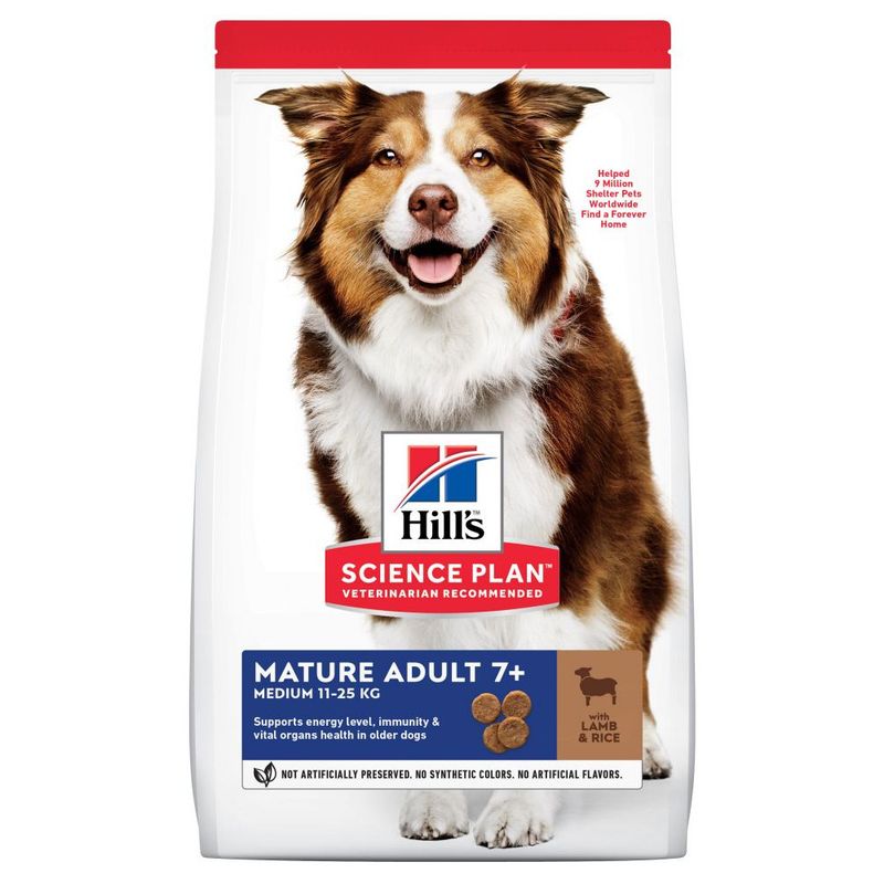 Hill’s Science Plan Mature Adult 7+ Medium with Lamb & Rice || Hill's Science Plan || view 1