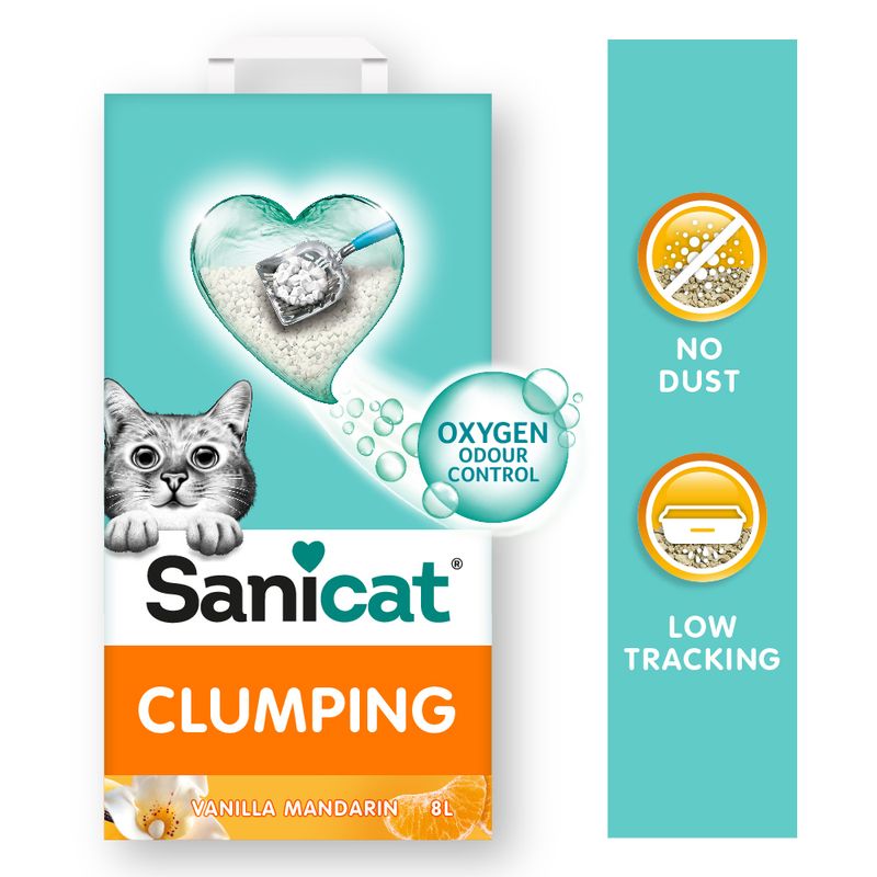 Sanicat Vanilla Mandarin Clumping Cat Litter || Sanicat || view 1