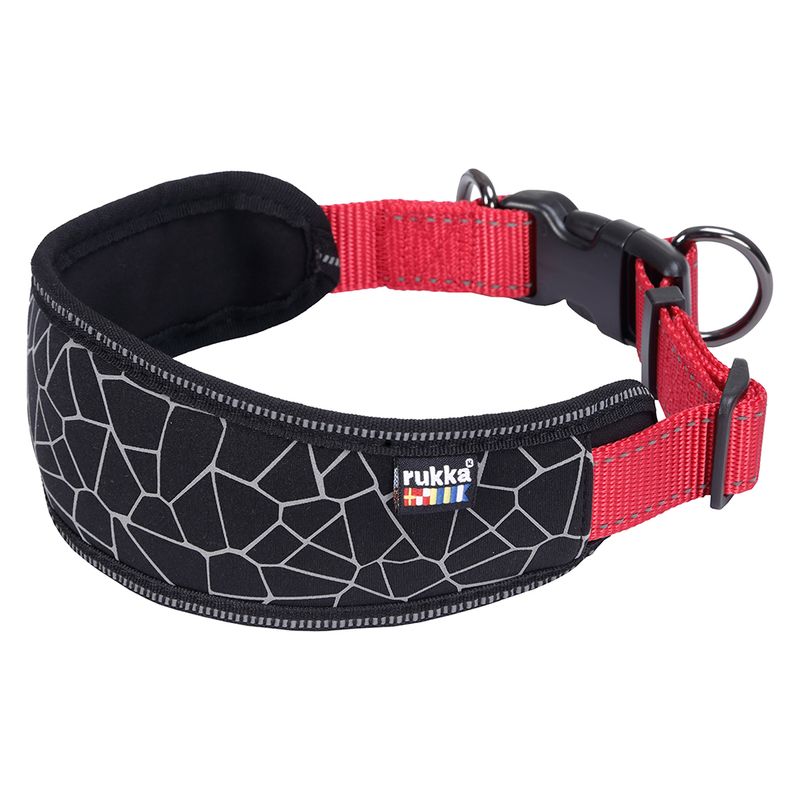 Rukka® Cube Soft collar, red / black || Rukka Pets || view 1