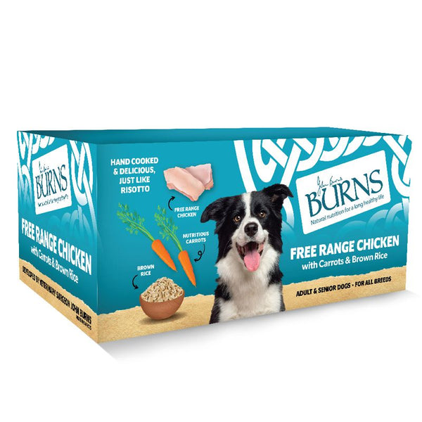 Burns Free Range Chicken with Carrots & Brown Rice 6 x 395g || Burns || view 1