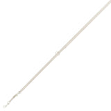 Adjustable beige lead with metal clips and a central ring, shown laid out flat to display length and attachment points.