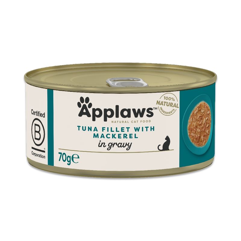 Applaws Adult Cat Cans Tuna in Gravy 70g