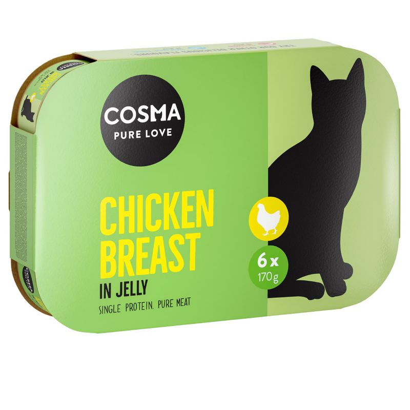 Cosma Pure Love Chicken Breast in Jelly, single protein pure meat, pack of 6 x 170g