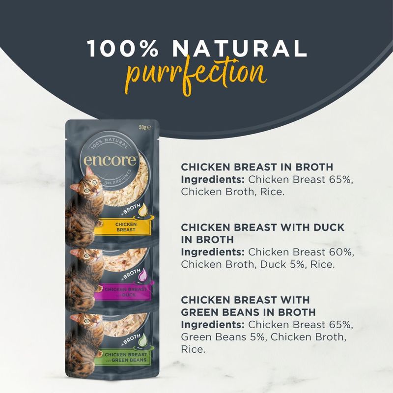 Encore Cat Pouch in Broth 10 x 50g