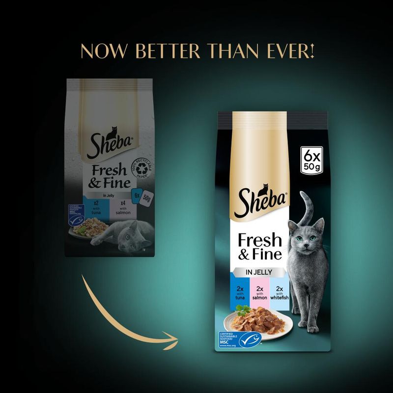 Sheba Fresh & Fine in Jelly Mini Pouches Saver Pack 12 x 50g || Sheba || view 33