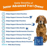 Zesty Paws Senior Advanced 9-in-1 Chews Multifunctional - Turkey || Zesty Paws || view 3