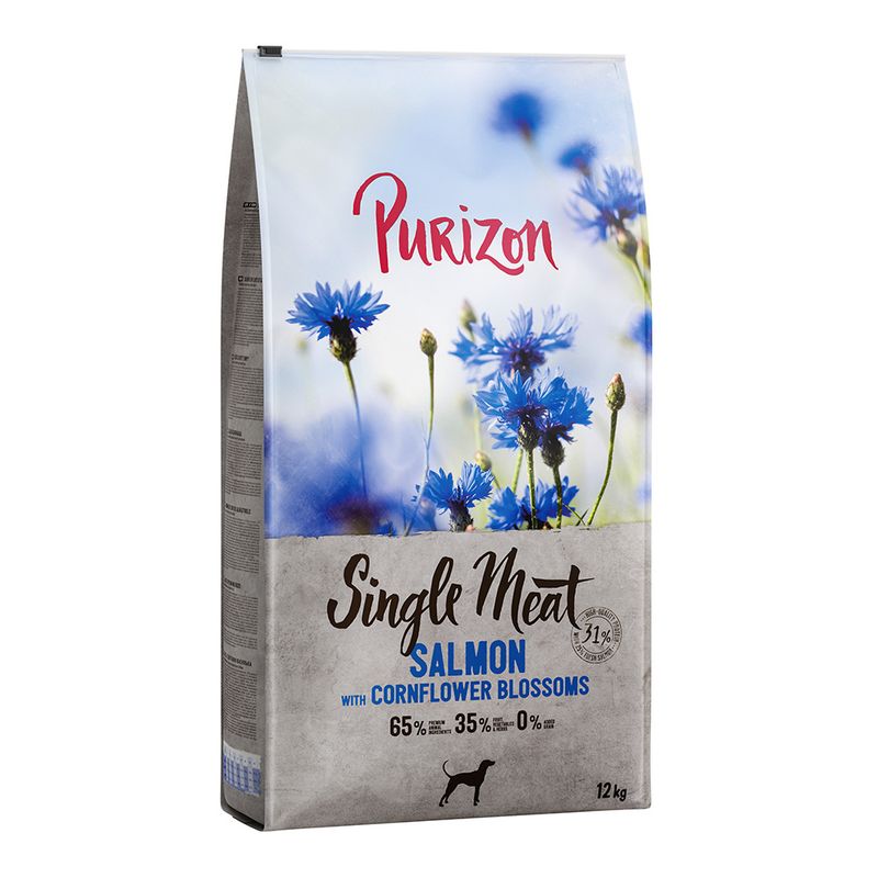Purizon Single Meat Adult Dog - Grain-Free Salmon with Cornflower Blossoms || Purizon || view 8