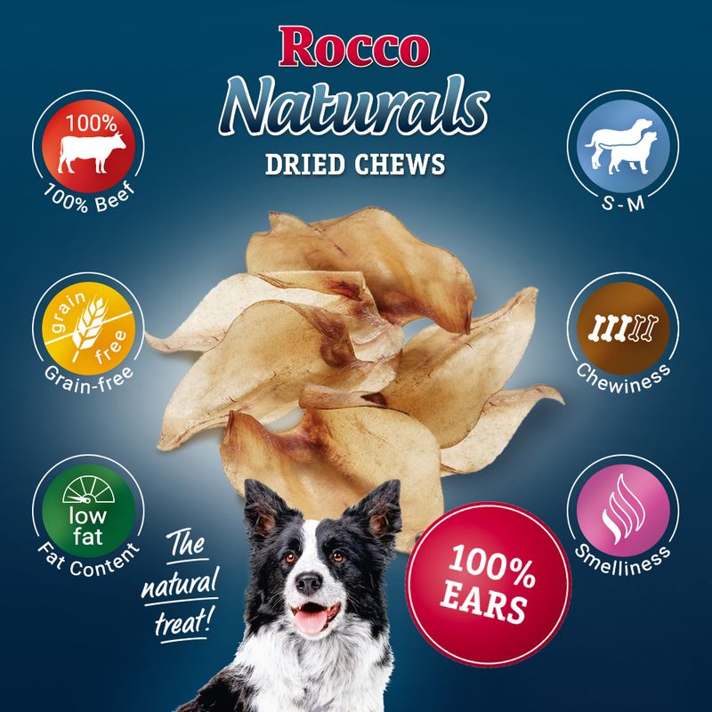 Rocco Natural Dried Cows' Ear || Rocco || view 4