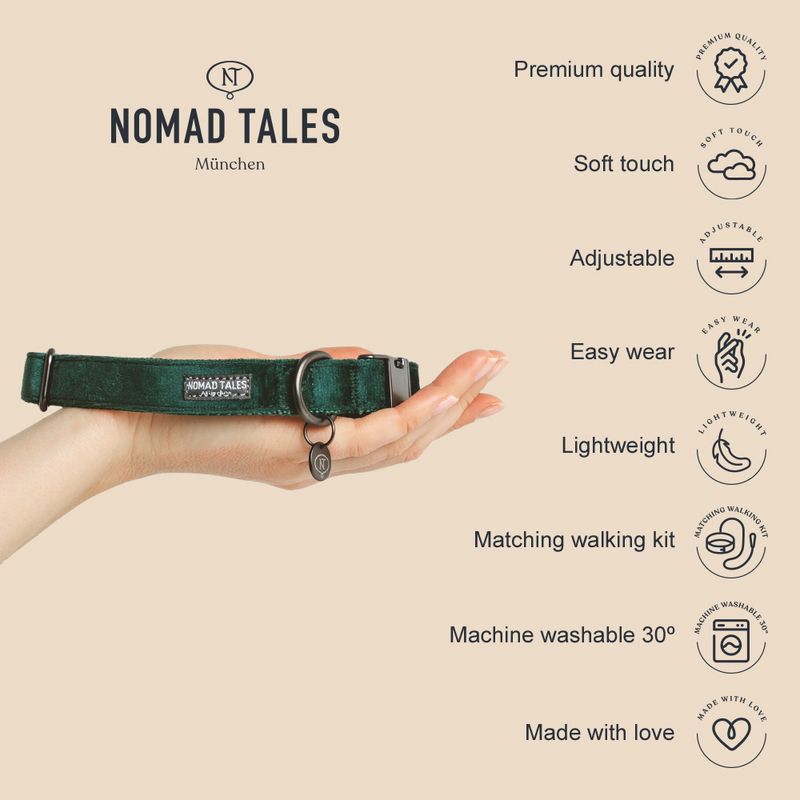 Nomad Tales Blush Collar - Emerald || Nomad Tales || view 2