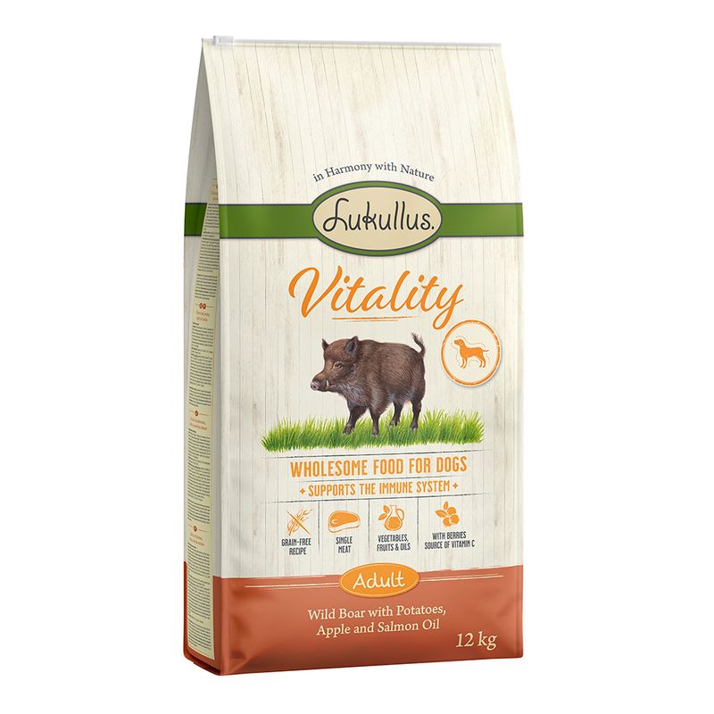 Lukullus Vitality Adult Grain-Free Immune System Support Wild Boar || Lukullus || view 1