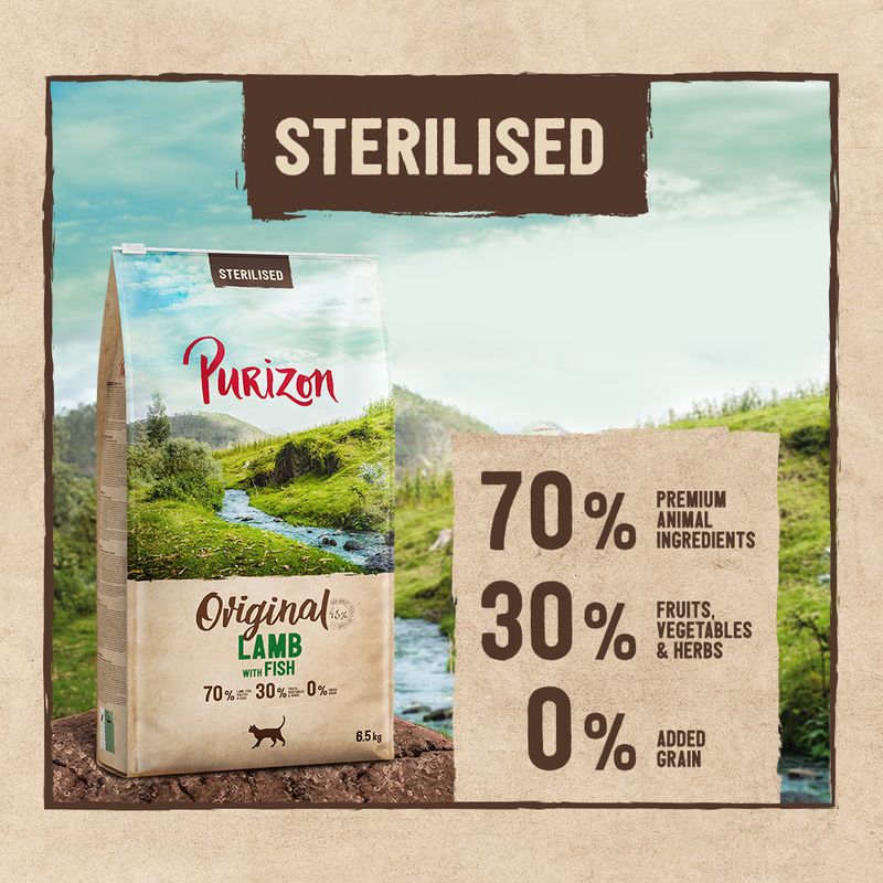 Purizon Sterilised Adult Grain-Free Lamb with Fish || Purizon || view 1