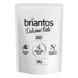 Briantos Delicious Paté Adult, 100g. No added sugar, grain-free recipe, no artificial flavours.