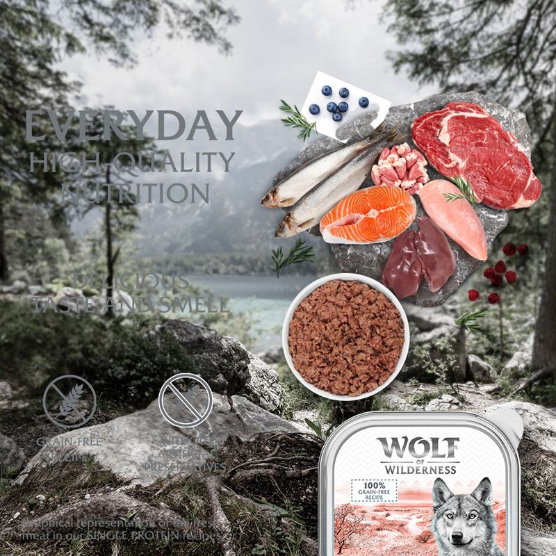 Wolf of Wilderness Adult Saver Pack 24 x 300g || Wolf of Wilderness || view 6