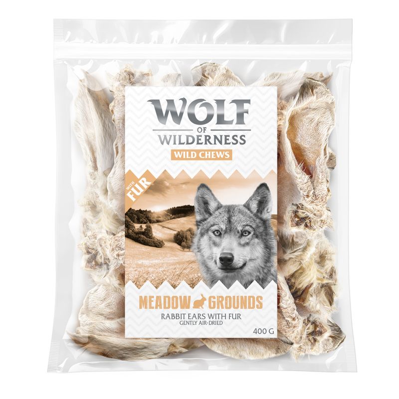 Wolf of Wilderness Dried Rabbit Ears with Fur || Wolf of Wilderness || view 2