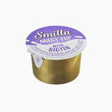 Smilla Milky Cup with biotin, complementary feed for adult cats. Content: 15g. Batch number and manufacturer number visible on stamp.
