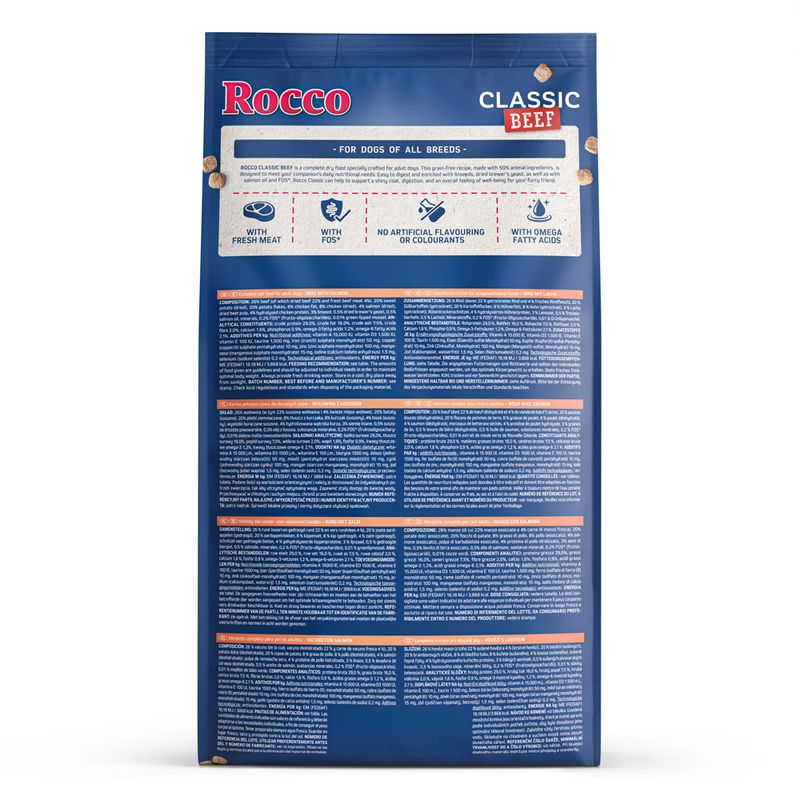 Rocco Adult Classic Beef with Salmon