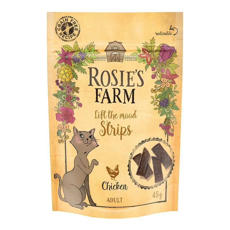 Rosie's Farm Cat Snack "Strips" - Chicken || undefined || view 1