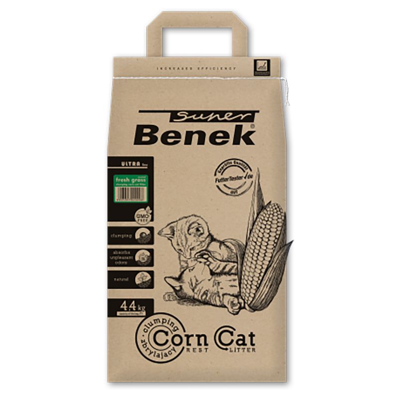 Super Benek Corn Ultra Fresh Grass Clumping Cat Litter || undefined || view 1